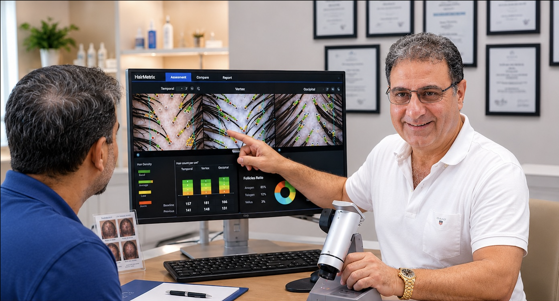 Haarsprechstunde und Haarausfall Diagnostik in Hanau