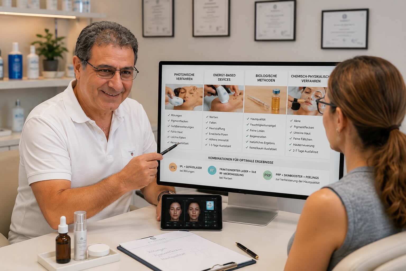 Individueller Therapieplan zur Aknenarben-Behandlung in Hanau